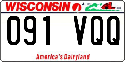 WI license plate 091VQQ