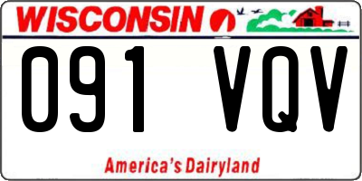 WI license plate 091VQV