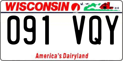 WI license plate 091VQY