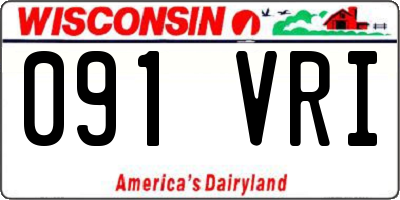 WI license plate 091VRI