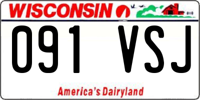 WI license plate 091VSJ