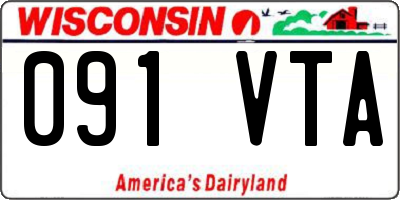 WI license plate 091VTA