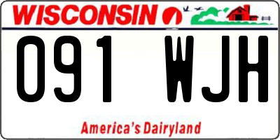 WI license plate 091WJH