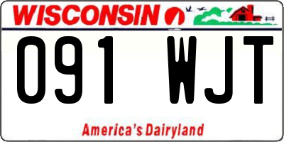 WI license plate 091WJT