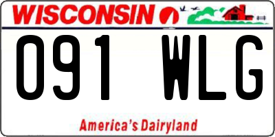 WI license plate 091WLG