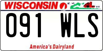 WI license plate 091WLS