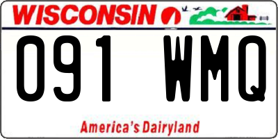 WI license plate 091WMQ