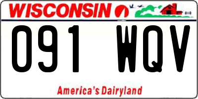 WI license plate 091WQV