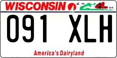 WI license plate 091XLH
