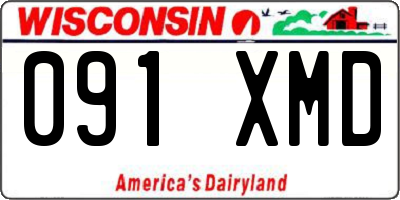 WI license plate 091XMD