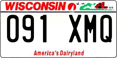 WI license plate 091XMQ