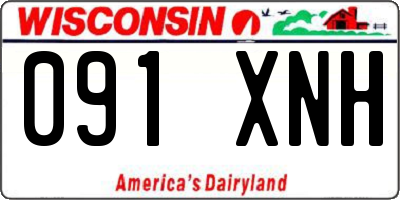 WI license plate 091XNH