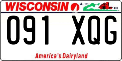 WI license plate 091XQG