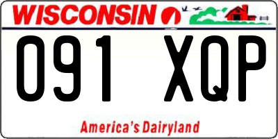 WI license plate 091XQP