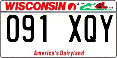 WI license plate 091XQY