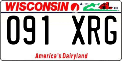WI license plate 091XRG