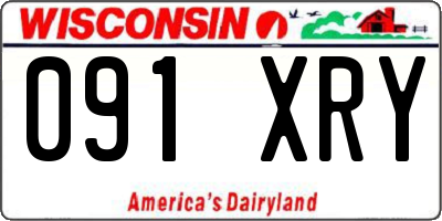 WI license plate 091XRY