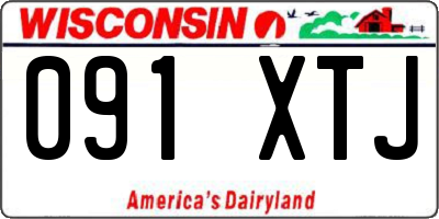 WI license plate 091XTJ