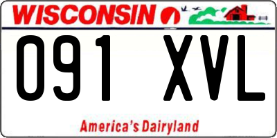 WI license plate 091XVL