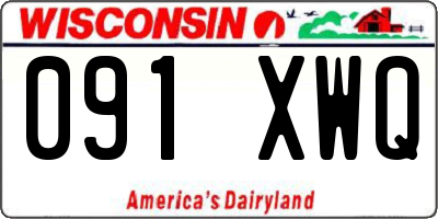 WI license plate 091XWQ