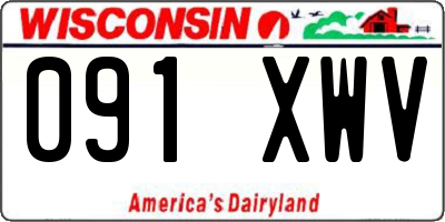 WI license plate 091XWV