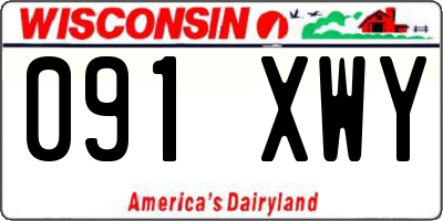 WI license plate 091XWY