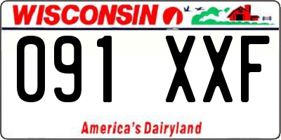 WI license plate 091XXF