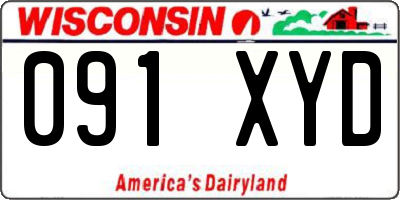 WI license plate 091XYD