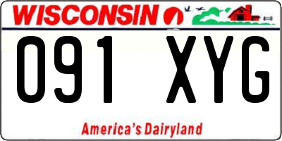 WI license plate 091XYG