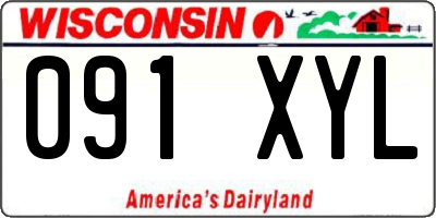 WI license plate 091XYL