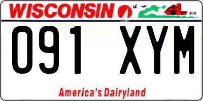 WI license plate 091XYM