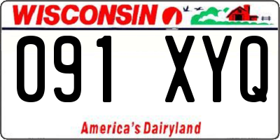 WI license plate 091XYQ