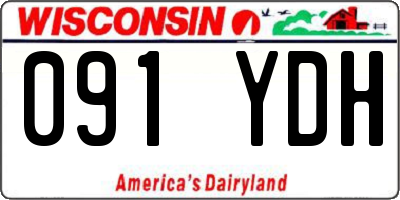 WI license plate 091YDH