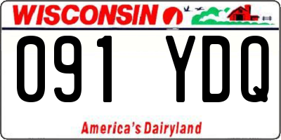 WI license plate 091YDQ