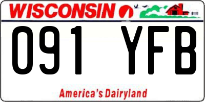 WI license plate 091YFB
