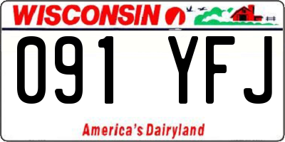 WI license plate 091YFJ