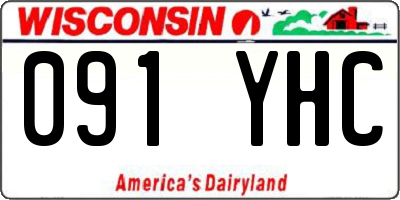 WI license plate 091YHC