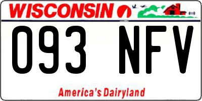 WI license plate 093NFV