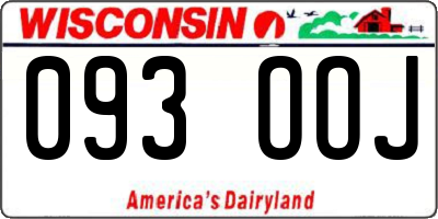 WI license plate 093OOJ
