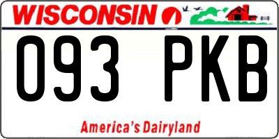 WI license plate 093PKB