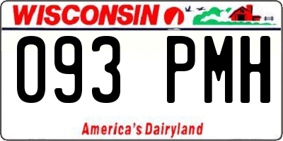 WI license plate 093PMH