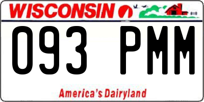 WI license plate 093PMM