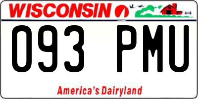WI license plate 093PMU