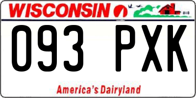WI license plate 093PXK