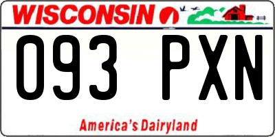 WI license plate 093PXN
