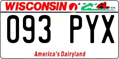 WI license plate 093PYX
