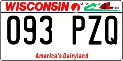 WI license plate 093PZQ