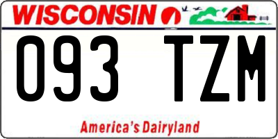 WI license plate 093TZM