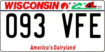 WI license plate 093VFE