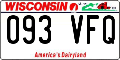 WI license plate 093VFQ